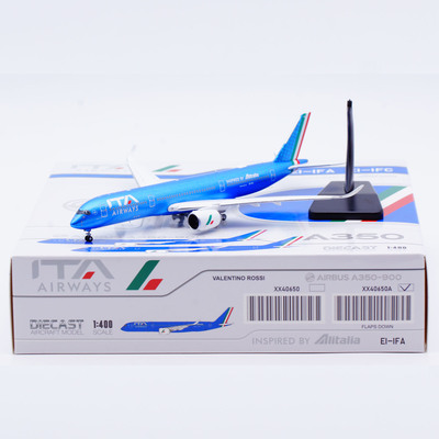 1:400 JC Wing合金 客机模型 意大利航空 A350-900XWB EI-IFA襟翼
