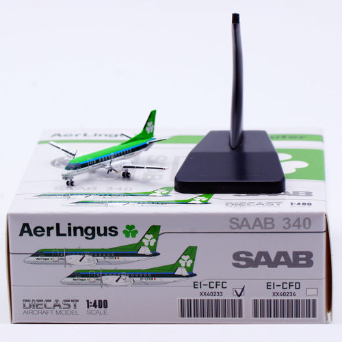 Jcwings 1/400 合金飞机模型 爱尔兰航空 萨博 Saab 340 EI-CFC
