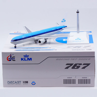 Jcwings 1/200 合金飞机模型 荷兰皇家航空 B767-300ER PH-BZK