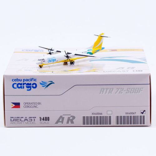 1:400 JCWings合金客机模型 宿雾太平洋航空ATR-72-500F RP-C7253