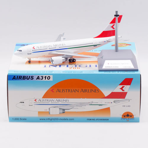 Inflight 1:200 飞机模型 合金 奥地利航空 空客 A310 OE-LAD