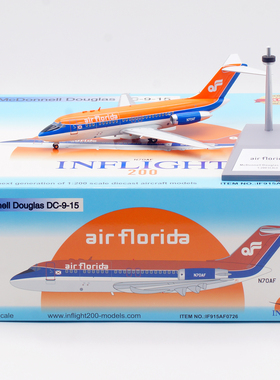 Inflight 1:200 飞机模型合金 佛罗里达航空 麦道DC-9-15RC N70AF