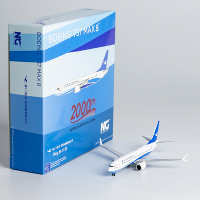 合金飞机模型厦门航空B737Max8