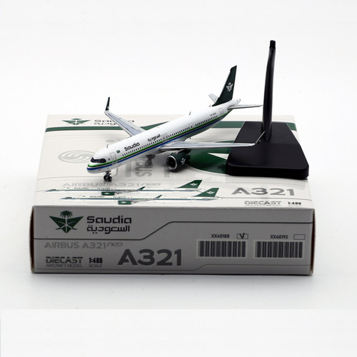 合金客机模型沙特航空A321NEO