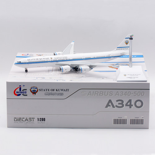 合金飞机模型科威特航空A340