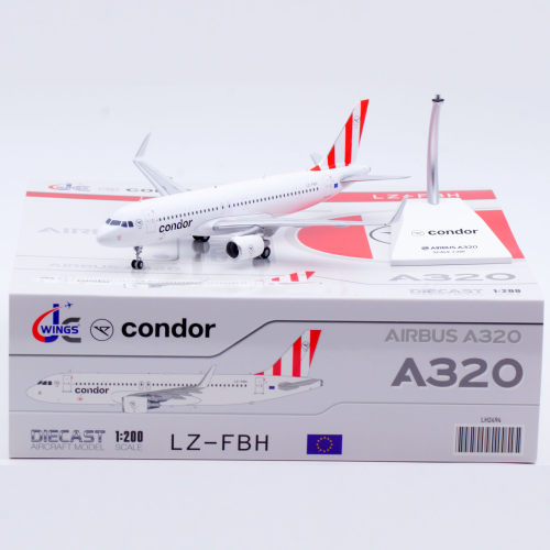 Jcwings 1/200 合金飞机模型  康多尔航空 A320 LZ-FBH