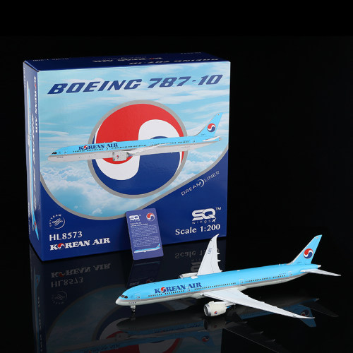 SQ Wings 1/200 合金客机模型 大韩航空 B787-10 HL8573