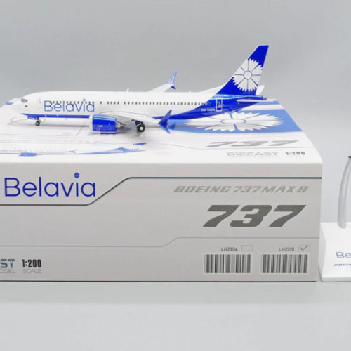 Jcwings 1/200 合金飞机模型 B737-8MAX 白俄罗斯航空 EW-546PA