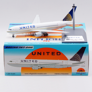Inflight 1:200 飞机模型 合金 美国联合航空 波音767-200 N7315