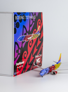 NGmodel 1:200 合金飞机模型 美国西南航空 B737 MAX8 N8710M
