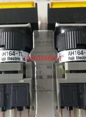 议价富士电机瞬动带灯按钮指令开关原装AH164-TLY11E3黄色绿