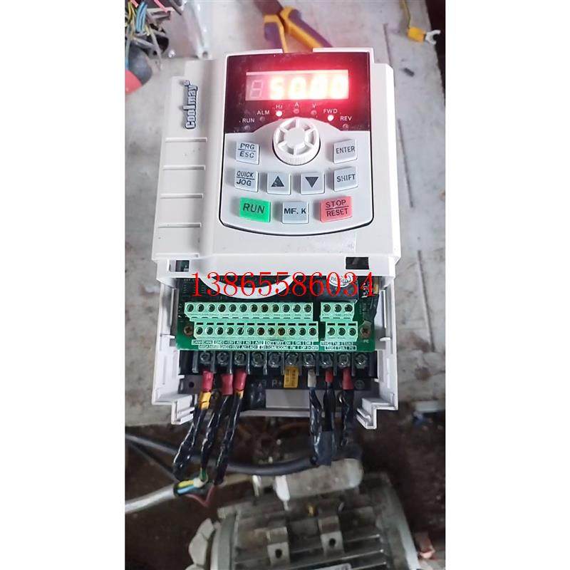 议价二手拆机变频器三相380V 1.5KW 功能完好无修 缺前