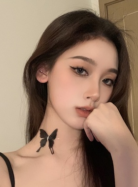 蝴蝶choker颈链夏季项链小众设计