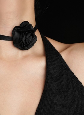 法式复古暗黑高级感氛围黑色花朵