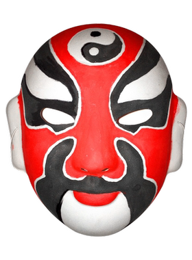 京剧脸谱手工diy空白面具白色儿童手绘画画涂鸦材料包幼儿园装饰