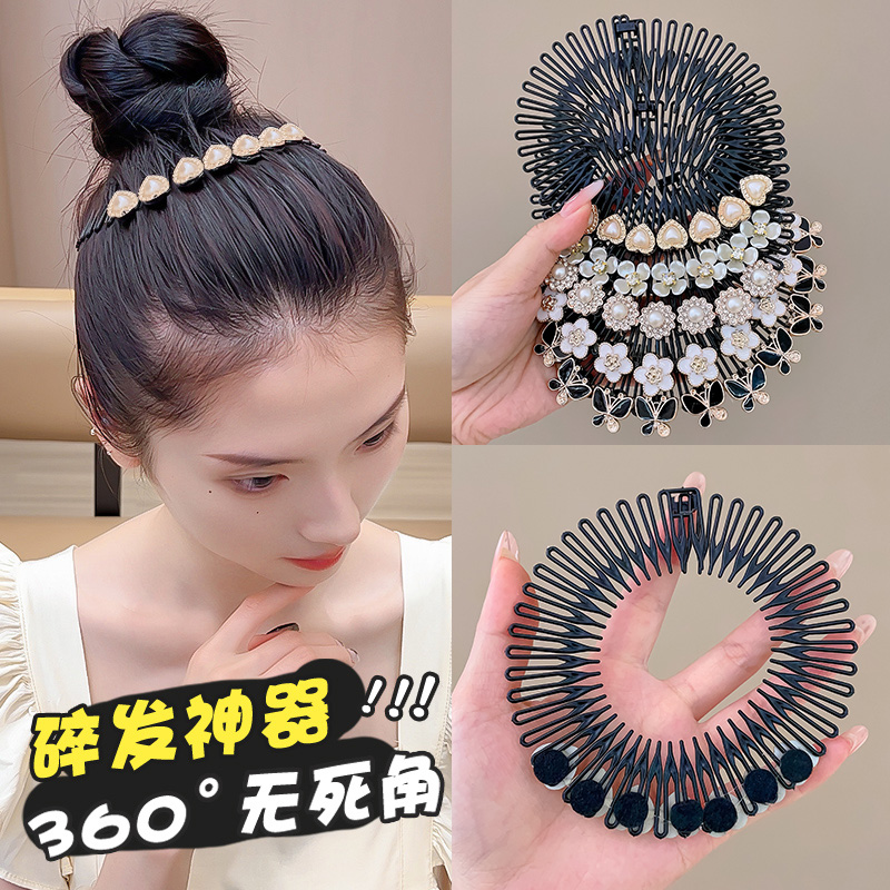 毛发发梳女后脑勺固定发卡