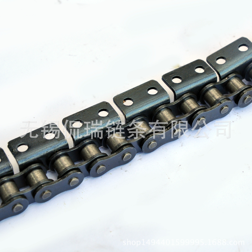 32a弯板输送链条  2寸短节距弯板链条 节距101.6单双侧弯板输送链