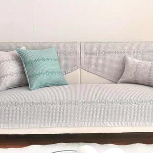 沙发垫纯棉坐垫全盖万能简约现代布艺全包沙发套四季通用防滑定制