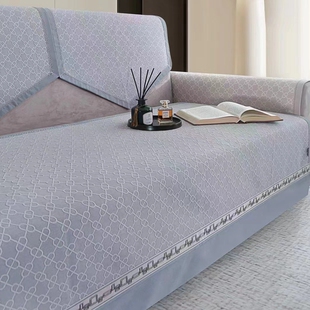 沙发垫现代简约布艺高档防滑四季通用沙发巾罩套雪尼尔皮坐垫定做