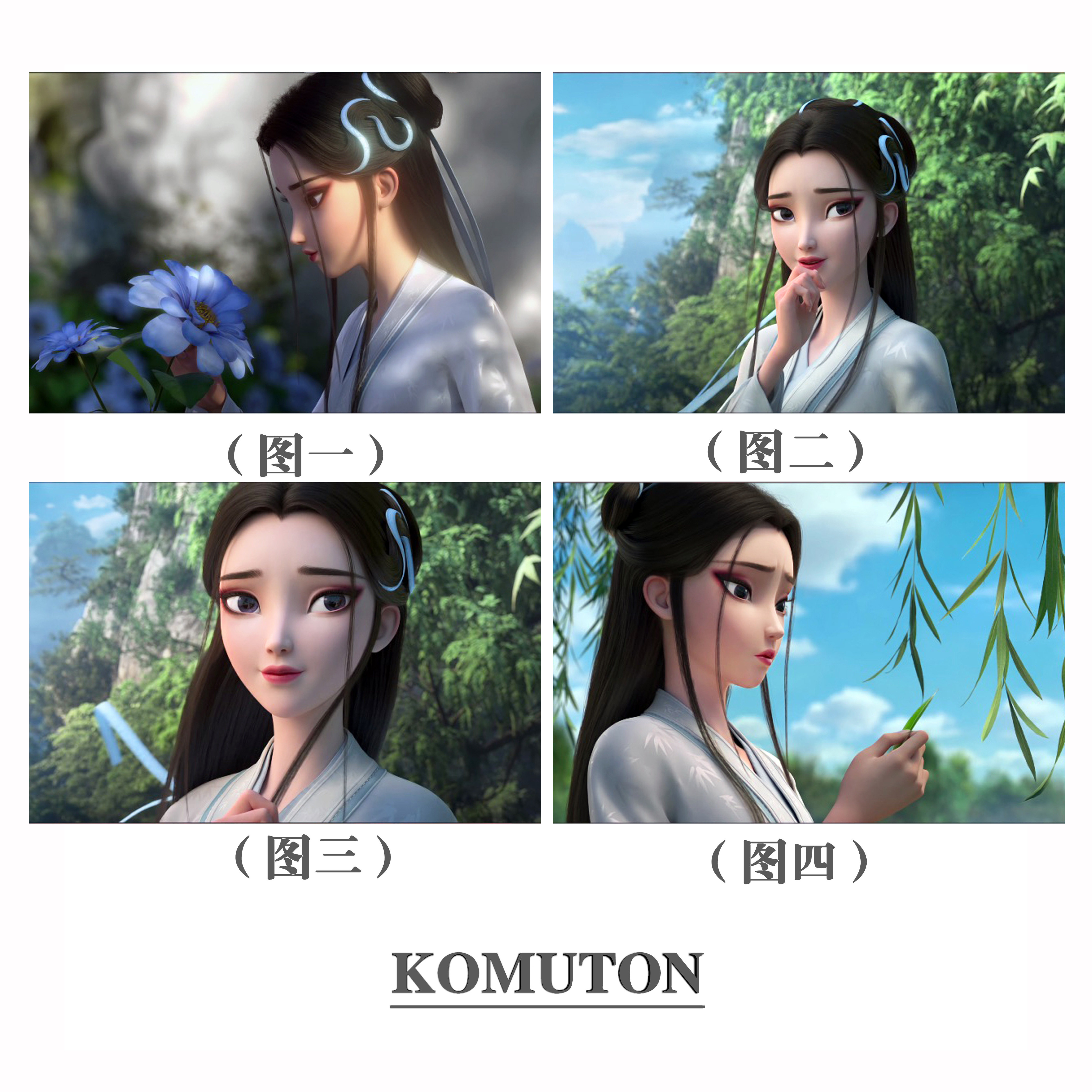 DIY数字油画白蛇浮生小白柳絮湖边写意休闲手绘涂色装饰挂画礼物
