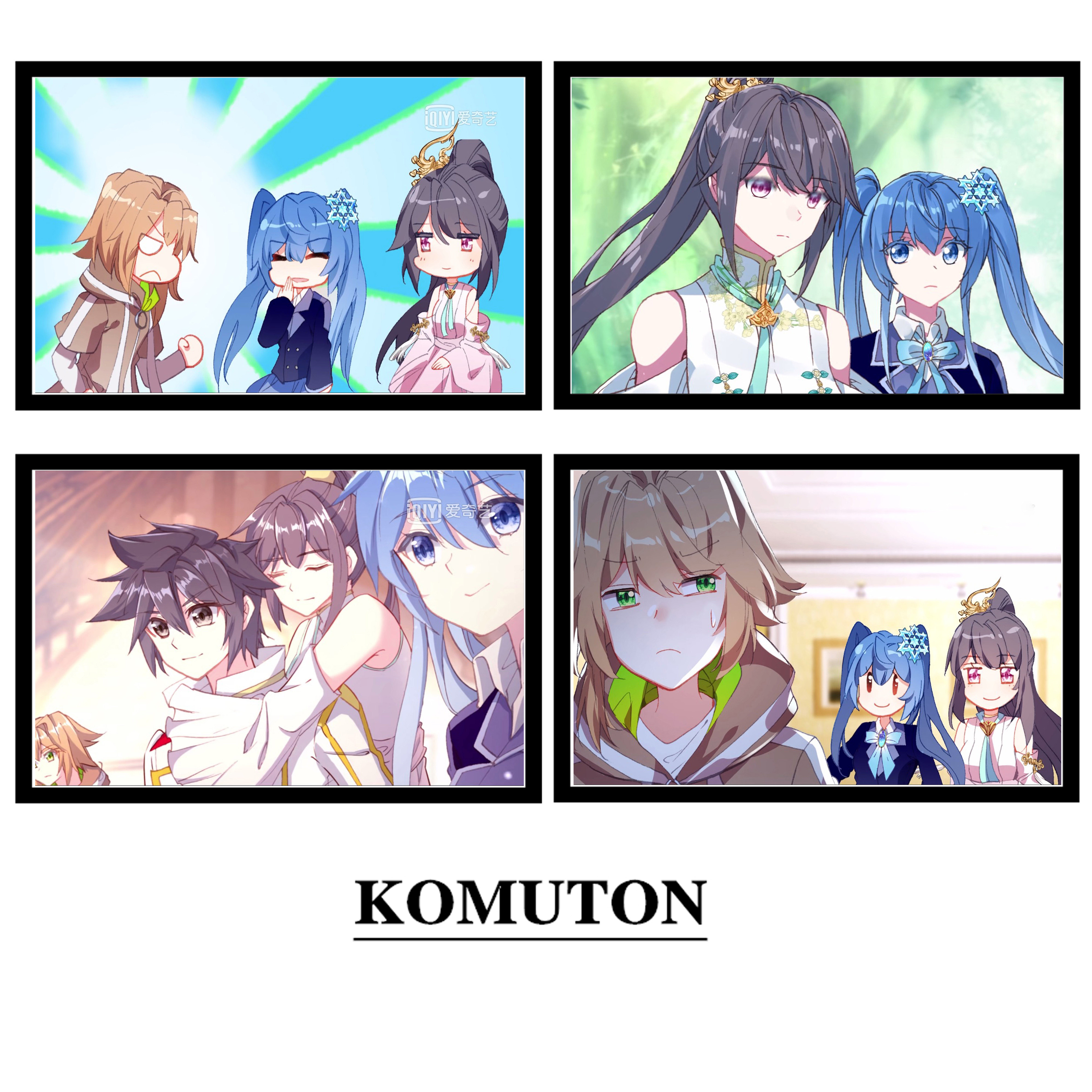 斗罗大陆古月三人组龙王传说动漫轻松填色diy数字油画儿童涂色