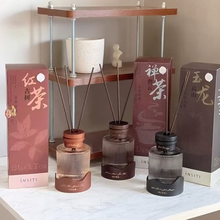 闻香观景藤条香薰高山玉龙 古树红茶 碧云禅茶室内香氛伊诗婷