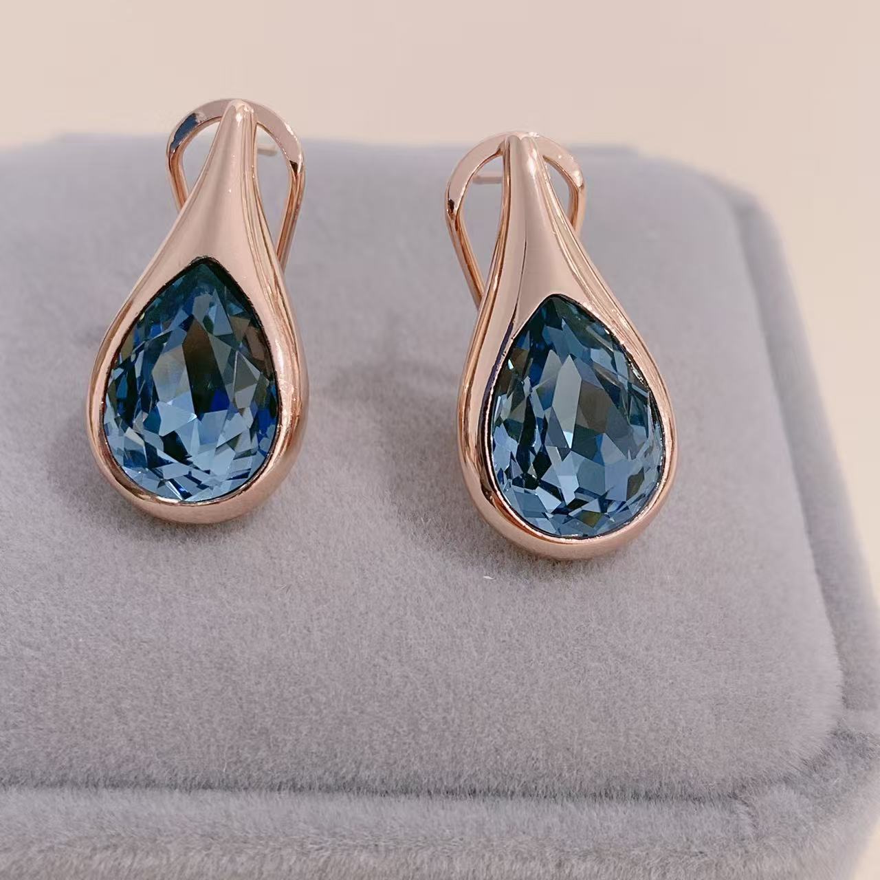 铜镀金饰品耳环项链套装