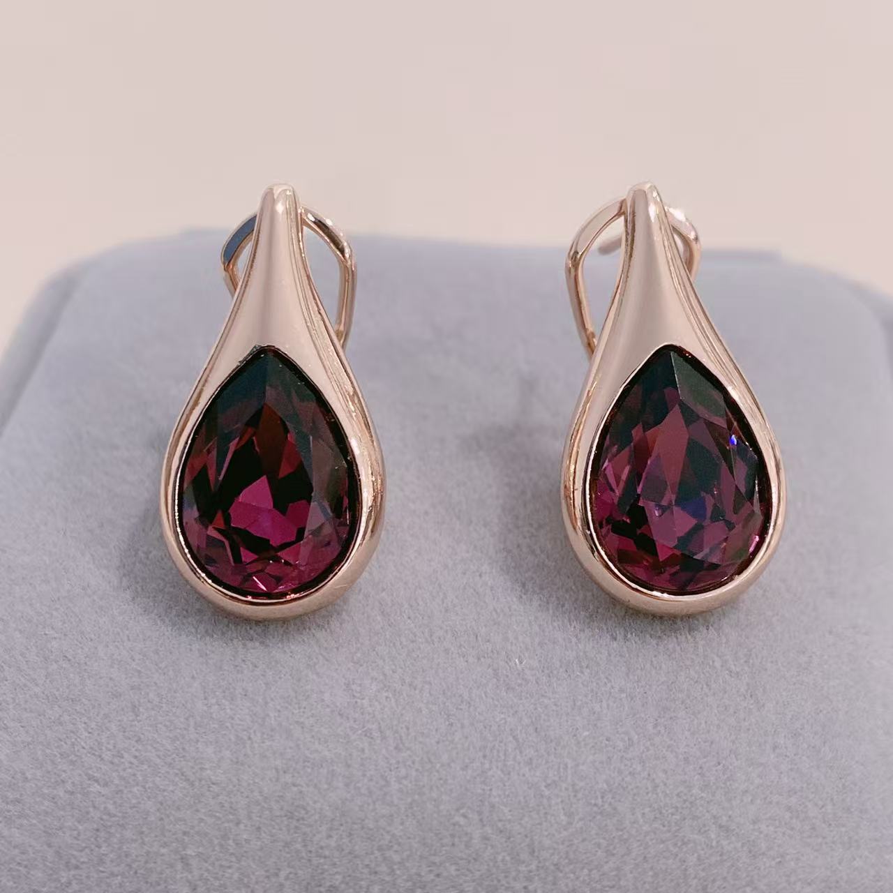 铜镀金饰品耳环项链套装