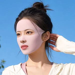 防晒面罩女夏季全脸冰丝口罩户外跑步骑车凉感2026新款口罩脸基尼