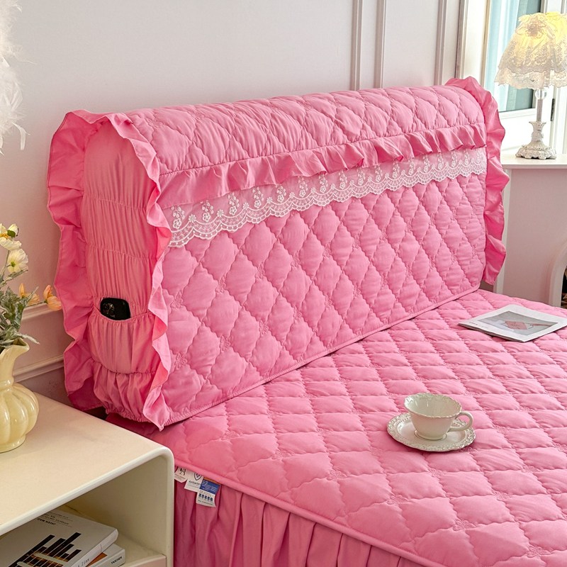 全包床头罩夹棉万能床头罩套蕾丝花边四季通用皮床木床布艺床套罩,居家布艺,床头罩,淘宝优惠券,粉丝福利购,淘宝优惠卷