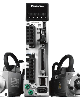 松下2KW电机MSMF202L1G6M配三木联轴器减速机维修三菱安川台达PLC