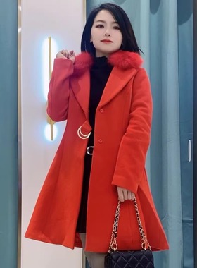 duoyi朵以特价清仓32DD706018，狐狸毛领