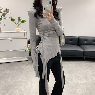 修身显瘦长袖t恤女内搭辣妹上衣