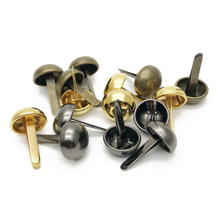 DIY手工箱包配件双脚钉半圆蘑菇包底泡钉手账羊角钉子水桶钉装饰