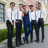 Brother, классический костюм, летний костюм, свадебное платье, рубашка, подтяжки, комплект, 3 предмета