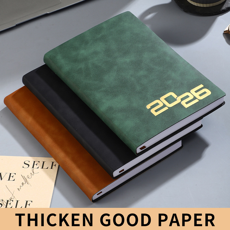 2026跨境英文日程本365天每日计划本西班牙语笔记年历本planner