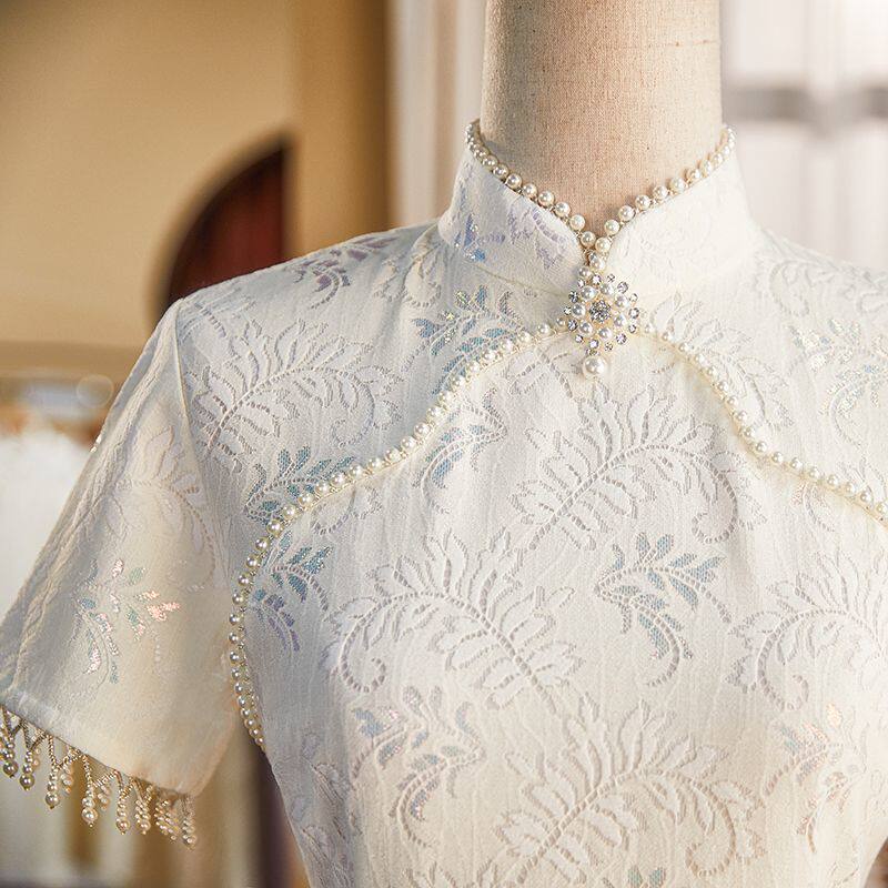 改良旗袍女高级感年轻款少女订婚礼服连衣裙2026新款领证日常可穿