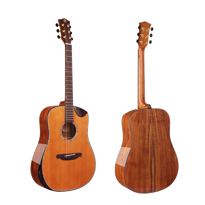 奥斯顿ak-660hc 全单电箱吉他 打板吉他  正品301渔夫拾音器