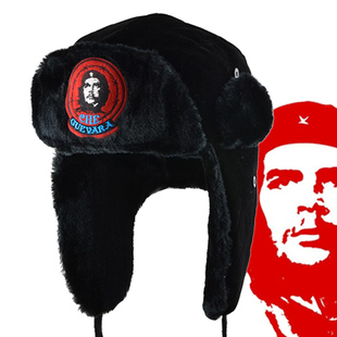 格瓦拉 帽子男冬 雷锋帽男潮东北保暖护耳棉帽防寒秋冬帽中老年人