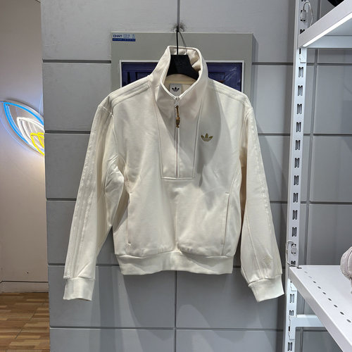 阿迪达斯女马年限定欧阳娜娜新年款半开襟卫衣套头衫KT3135 0725