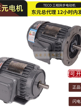 东元电机0.75 1.5KW 2.2KW AEVF AEMV刹车制动马达电动机立式TECO