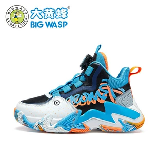 中大童新款 2023春秋季 男童鞋 旋转扣大码 大黄蜂儿童篮球鞋 运动鞋 子