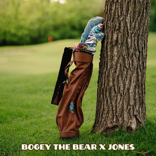 代购Jones X Bogey the Bear联名款柏忌熊刺绣高尔夫球包立式支