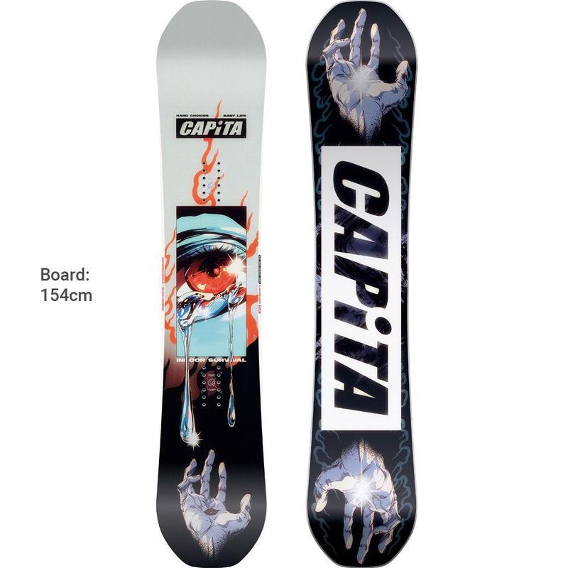 代购CAPITA男士单板滑雪板Carving反应灵敏轻量化True Twin