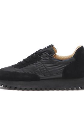 代购NOVESTA男士运动板鞋轻量设计防滑耐磨舒适缓震高抓地力黑色