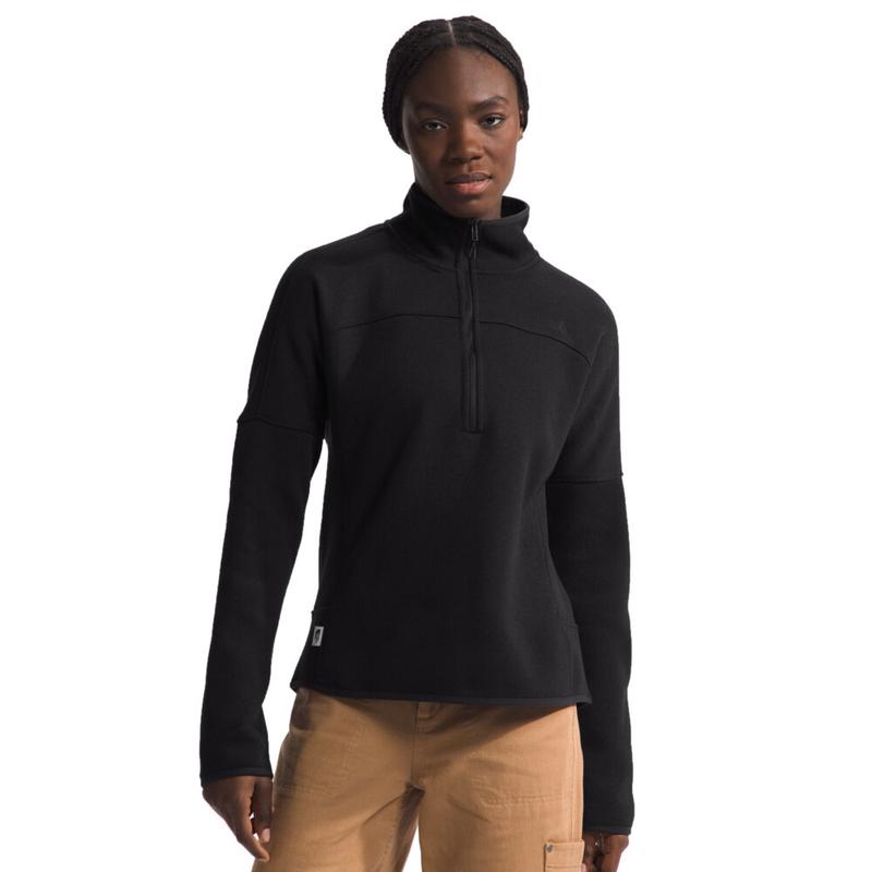 THE NORTH FACE北面女士抓绒衣保暖防风透气户外上衣半拉链高领