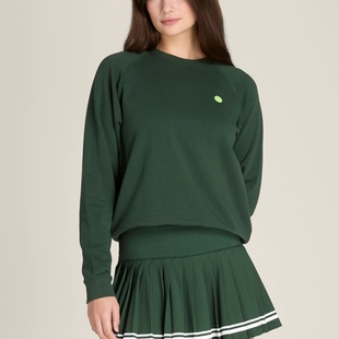 代购wilson威尔胜Classic Crew女网球运动服简约经典休闲套头卫衣