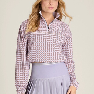 Woven Davenport Popover防水薰衣草印花网球上衣夹克 Wilson 代购