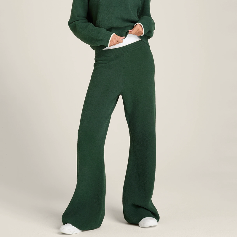 代购wilson Knit Plush威尔胜女保暖柔软针织网球运动休闲长裤