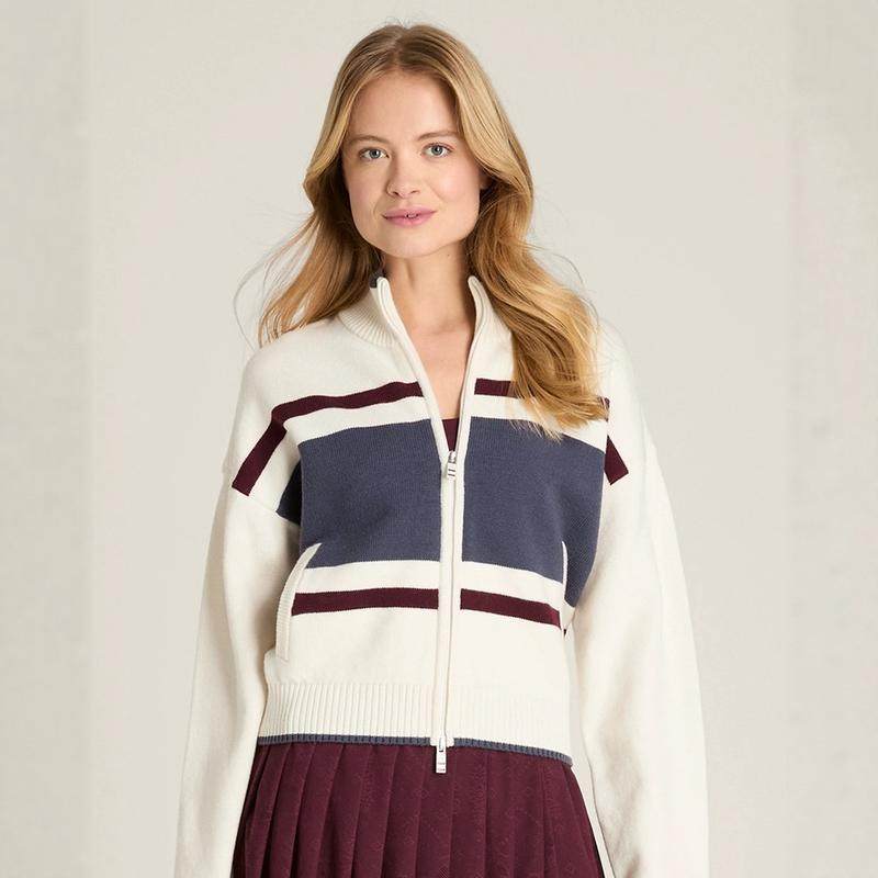 代购wilson Zip-Front威尔胜女士网球服全拉链网球衫针织毛衣复古,运动/瑜伽/健身/球迷用品,网球上装,淘宝优惠券,粉丝福利购,淘宝优惠卷